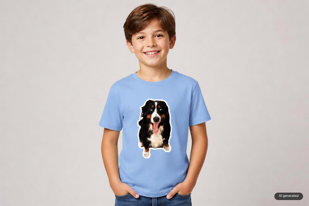 Kinder T-Shirt FRECHE LUNA 100% Baumwolle