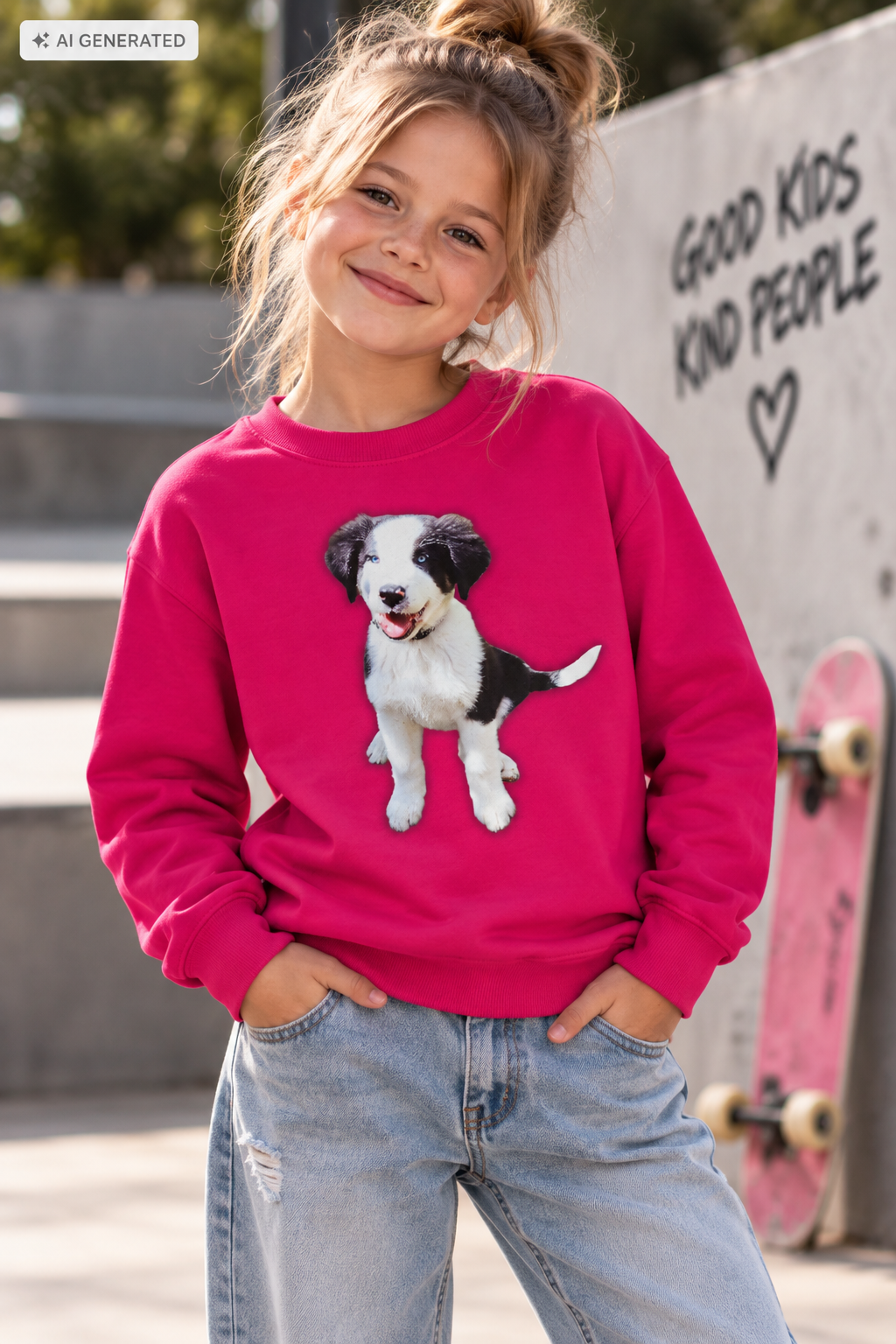 Kinder Basic Sweatshirt SÜßE ROSIE - Kids Basic Sweatshirt - 3-4 J.- 12-13J.