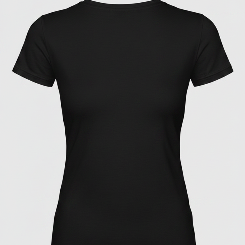 Rückseite Damen T-Shirt ohne Print