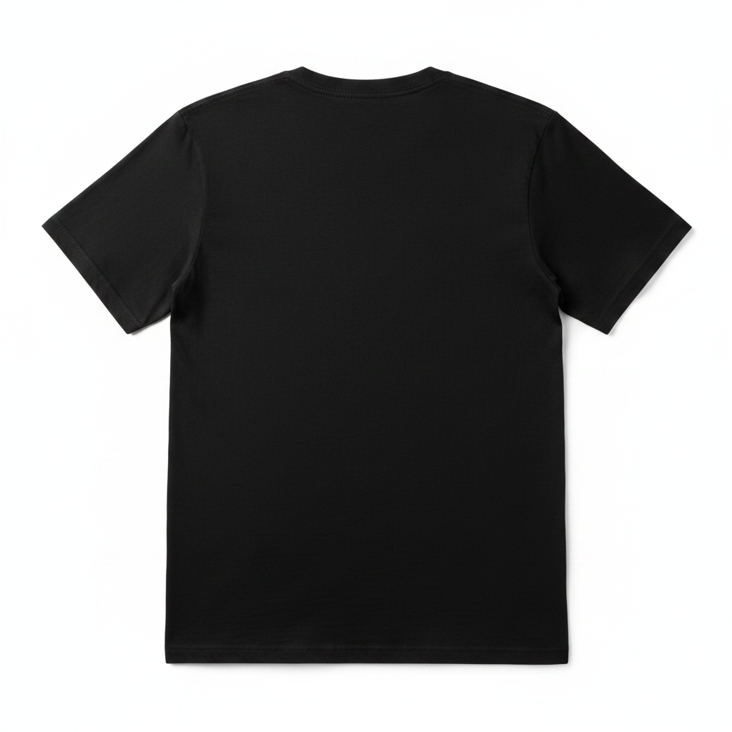 T-Shirt Rückansicht schwarz